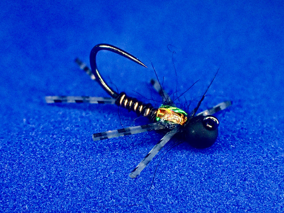 Copper/Black Rubberleg Copper John Nymph Fly Tying Bundle