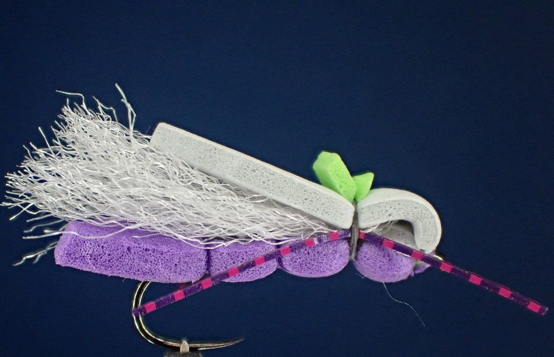 Purple Pookie Nitro Hopper Fly Tying Kit – Foam Hopper for Trout Fishing