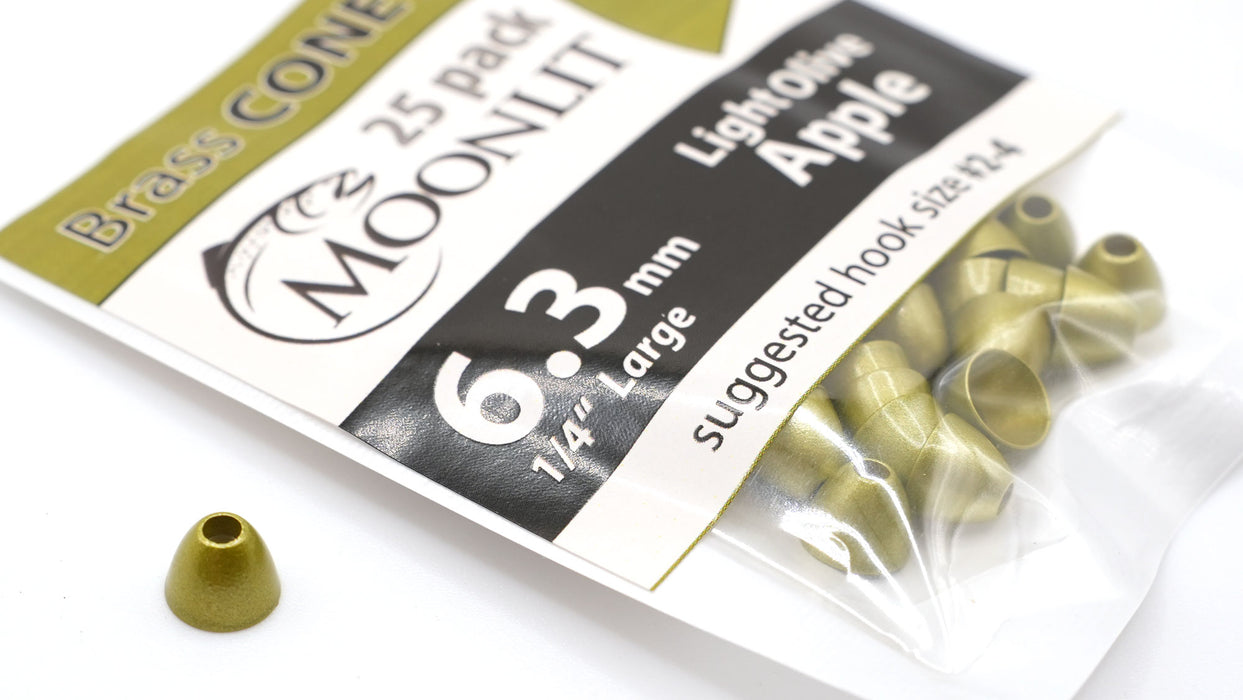 Moonlit Brass Cone Heads (25 pack)