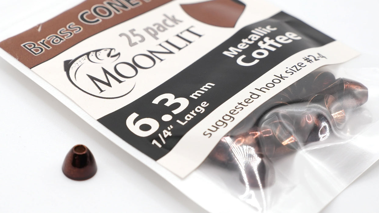 Moonlit Brass Cone Heads (25 pack)
