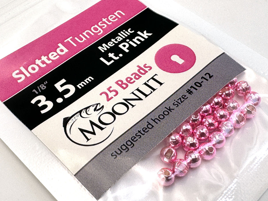 Moonlit Slotted Tungsten Beads (25 pack)