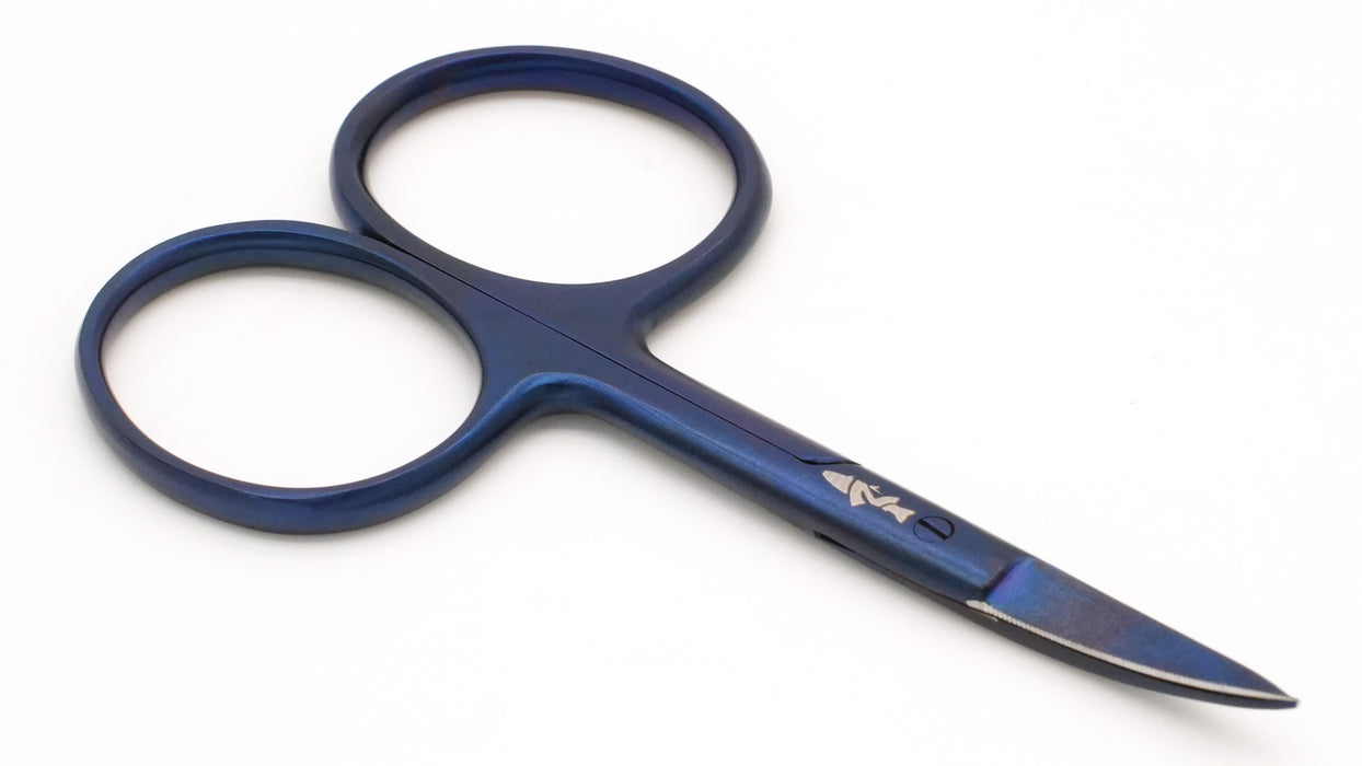 NIRVANA RAZOR Scissors with Tungsten Carbide Micro-Serrated Edge (Purple) 4 inch