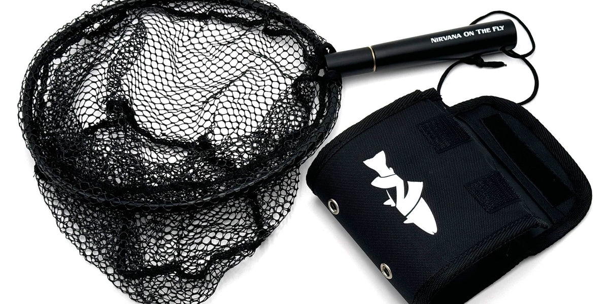 NIRVANA Folding Damo 25cm Creek Net w/Rubber Coated Netting — Moonlit Fly Fishing
