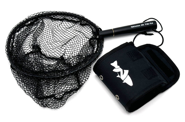 NIRVANA Folding Damo 25cm Creek Net w/Rubber Coated Netting — Moonlit Fly Fishing