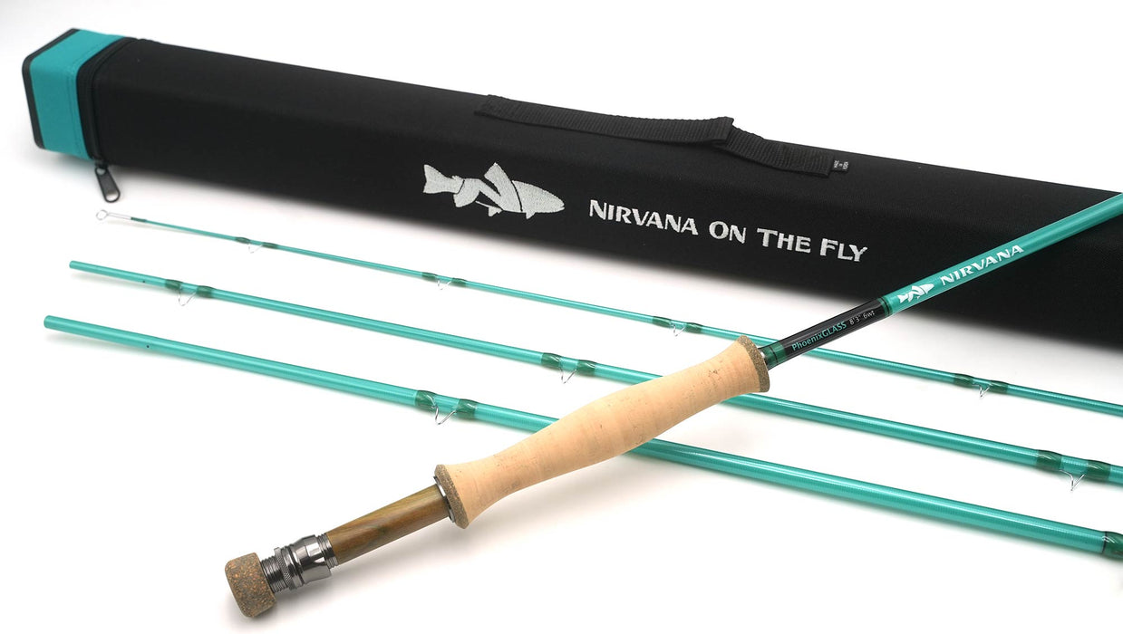 NIRVANA PhoenixGLASS Fiberglass Fly Rod w/case