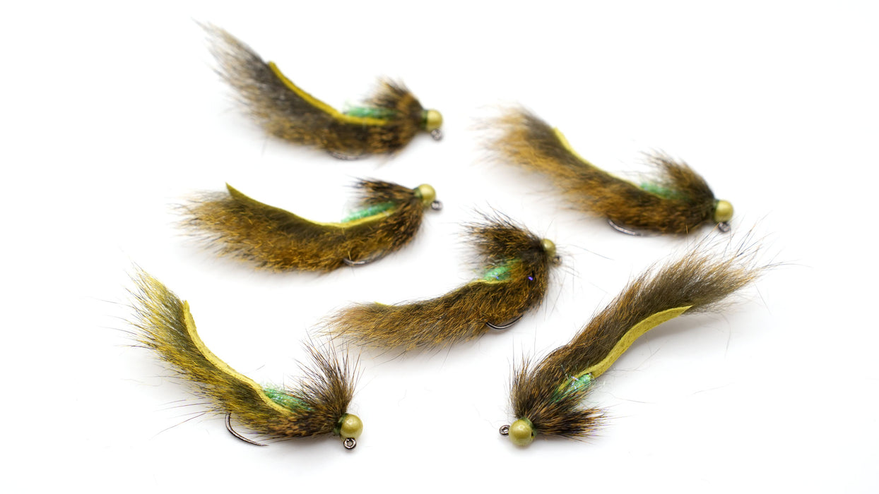 Sour Apple Jig LEECH (6 flies)