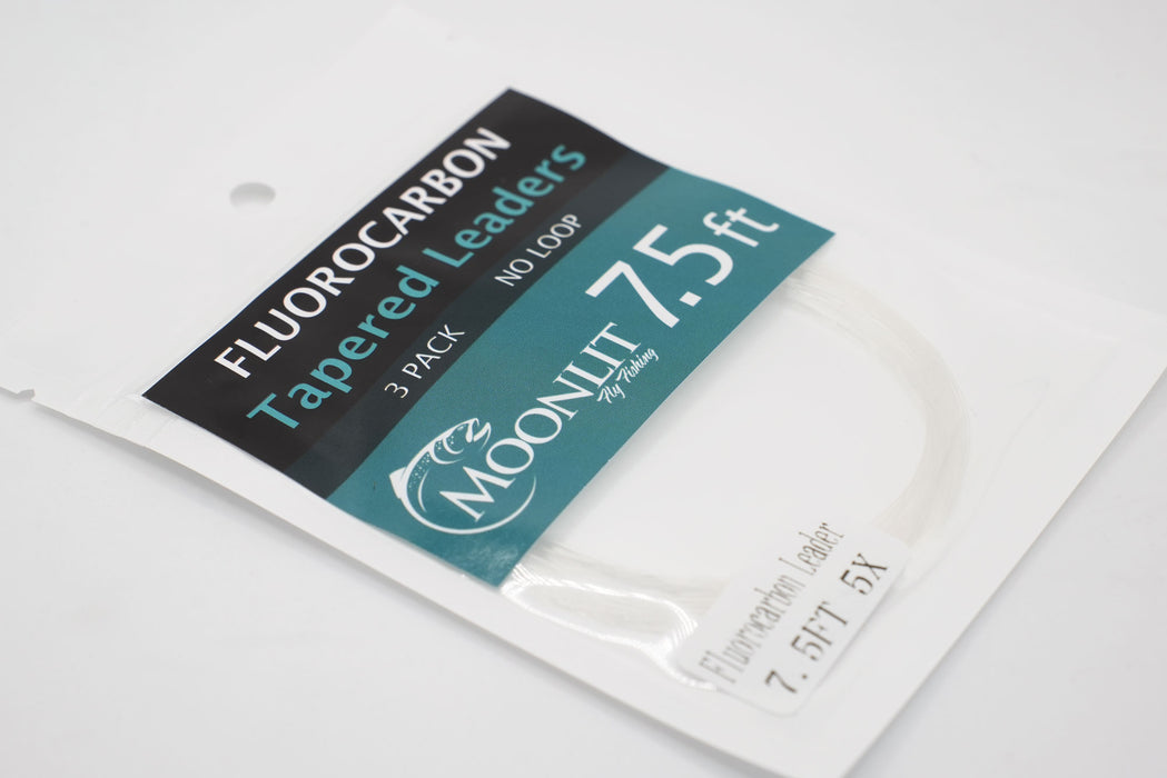 Fluorocarbon Tapered Leaders NO LOOP (Moonlit)