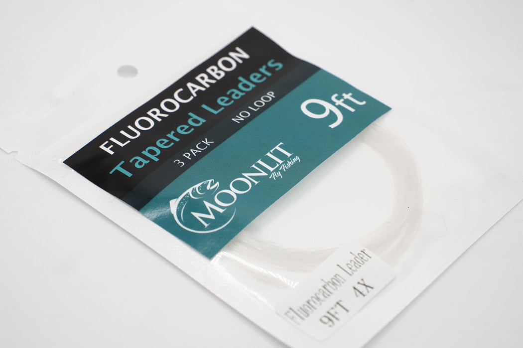 Fluorocarbon Tapered Leaders NO LOOP (Moonlit)