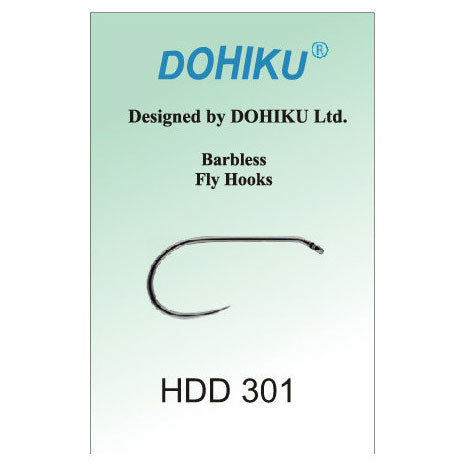 DOHIKU HDD 301 Barbless Dry Fly Hook (25 pack)