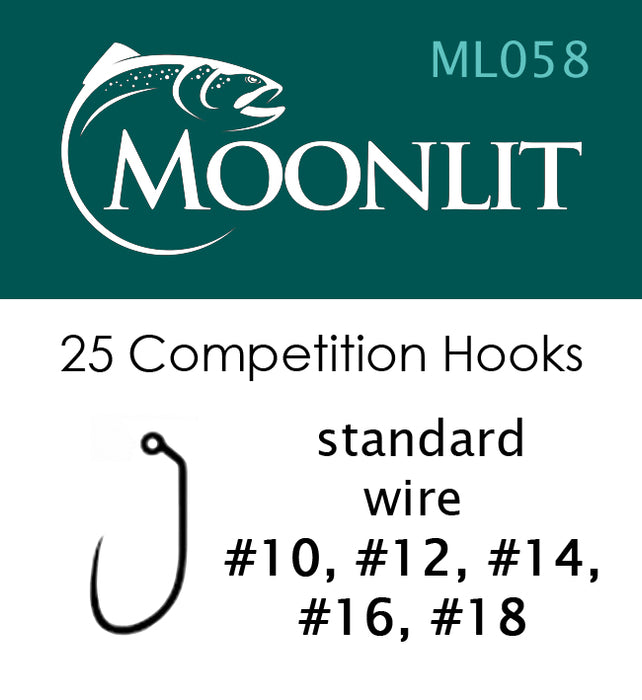 Moonlit ML058 Competition Barbless Hook (25 pack)
