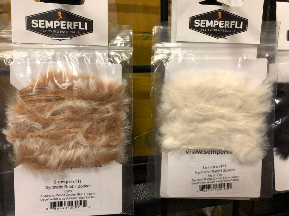 Semperfli Synthetic Rabbit Zonker Strips (Wabbit) — Moonlit Fly