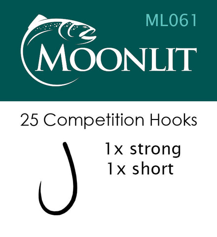 Moonlit ML061 Competition Barbless Hook (25 Pack)
