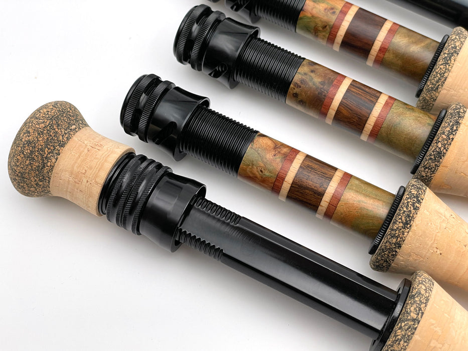 cork grip fly reel handle Epic Premium Portuguese Rod Grips 22.5 (0.9) Counterbore Cork Grip Custom Fly Grips