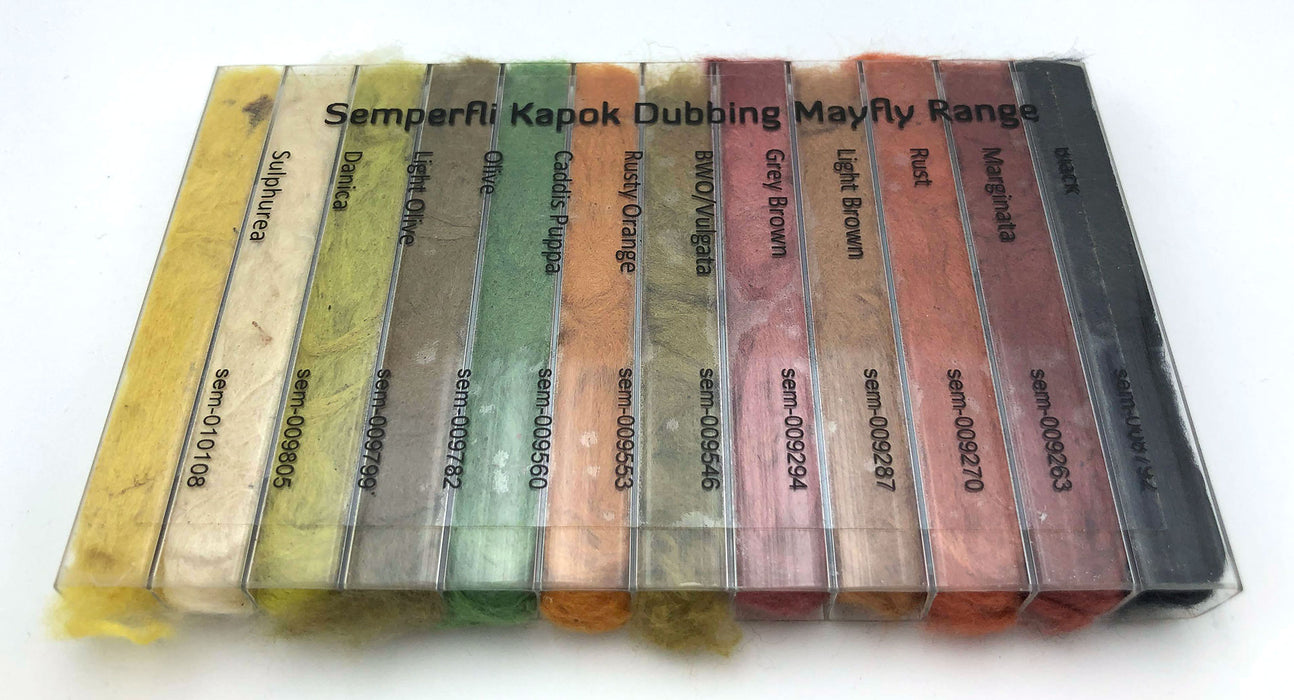 SemperFli Fly Tying Polyyarn Dubbing Spool - Natural Look, Floating Buggy Dry Fly Material