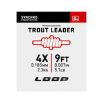 LOOP Synchro Nylon Trout Leader - 9ft